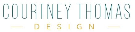 Logo of Courtney Thomas Design - Interior design firm in La Cañada