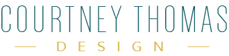 Logo of Courtney Thomas Design - top interior design firm in La Cañada
