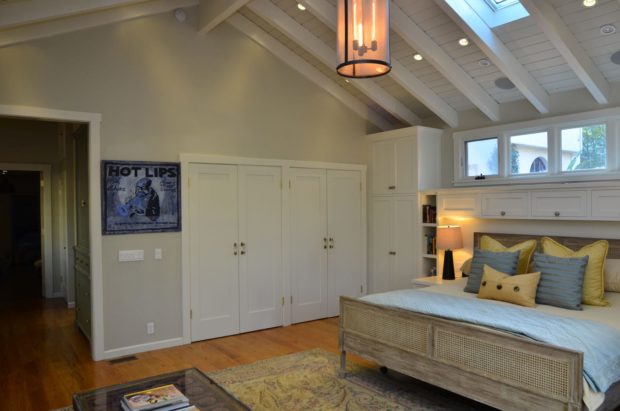 Master bedroom interior of a house in Verdugo Woodlands, CA