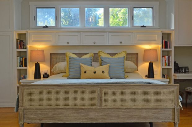 Master bedroom interior design of a house in Verdugo Woodlands, CA