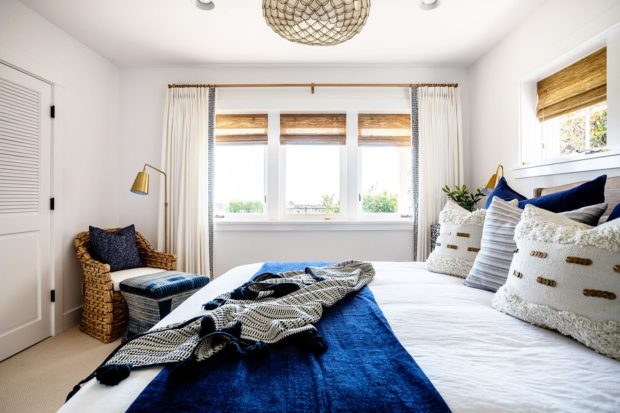Breezy Blue Beach Laguna Bedroom Design
