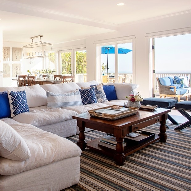 Breezy Blue Beach Living Room Thumbnail