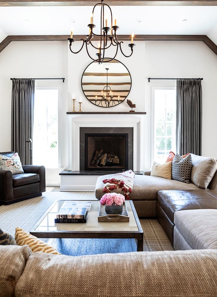 Altadena Modern Living Room Fireplace Design