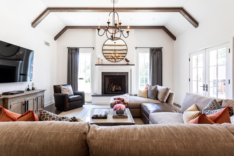 Luxury Living Room Design Altadena Farmhouse