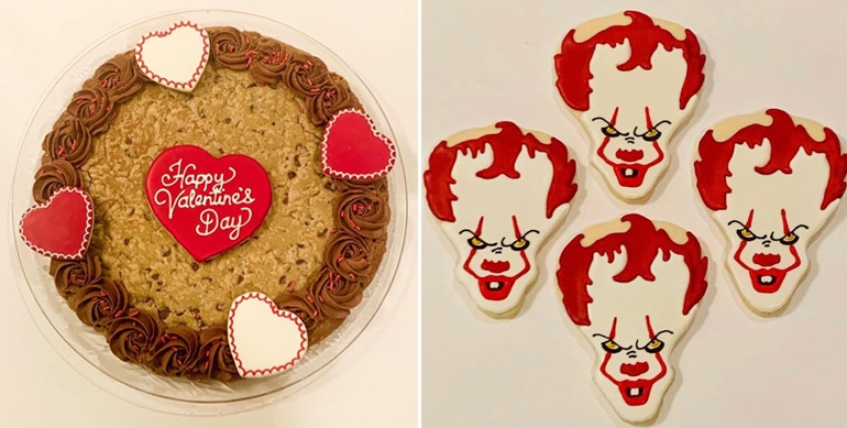 Cake And Vampire Design Cookies