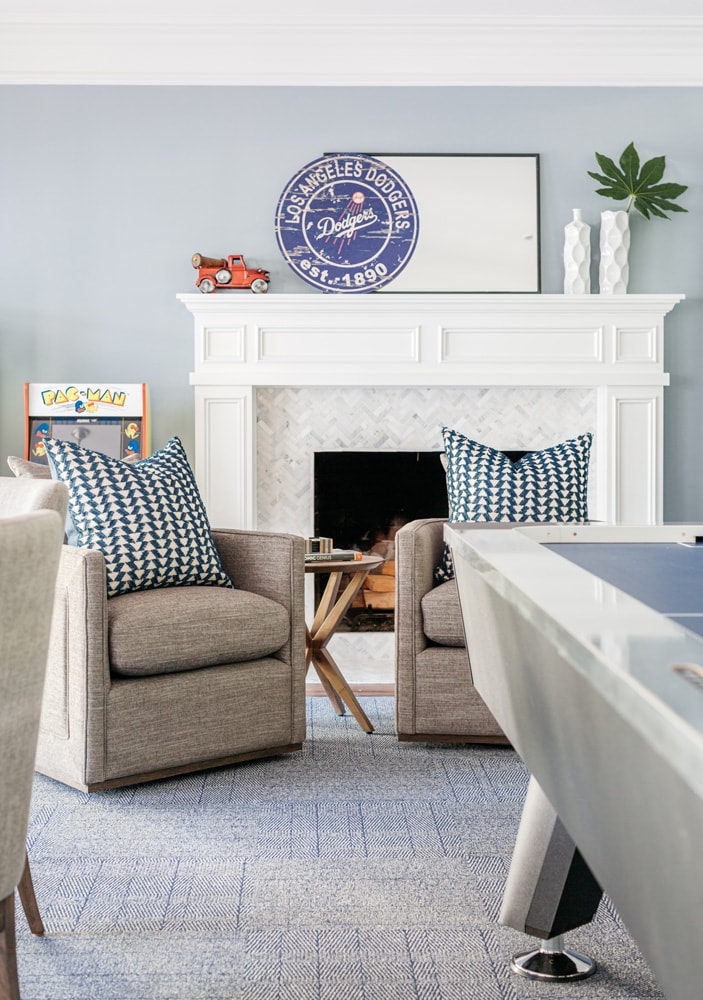 Family Friendly Colonial Game Room Design