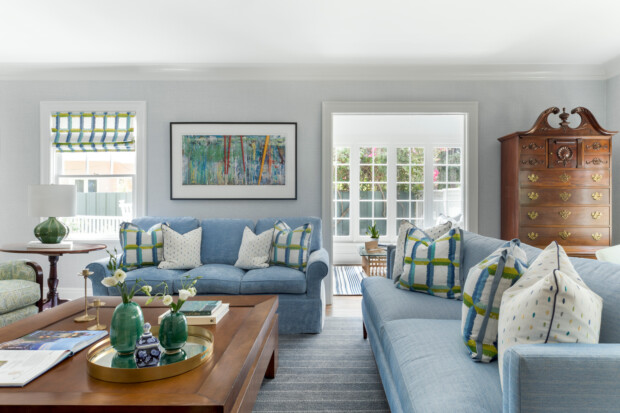 Hydrangea Heaven Living Room Interior Design