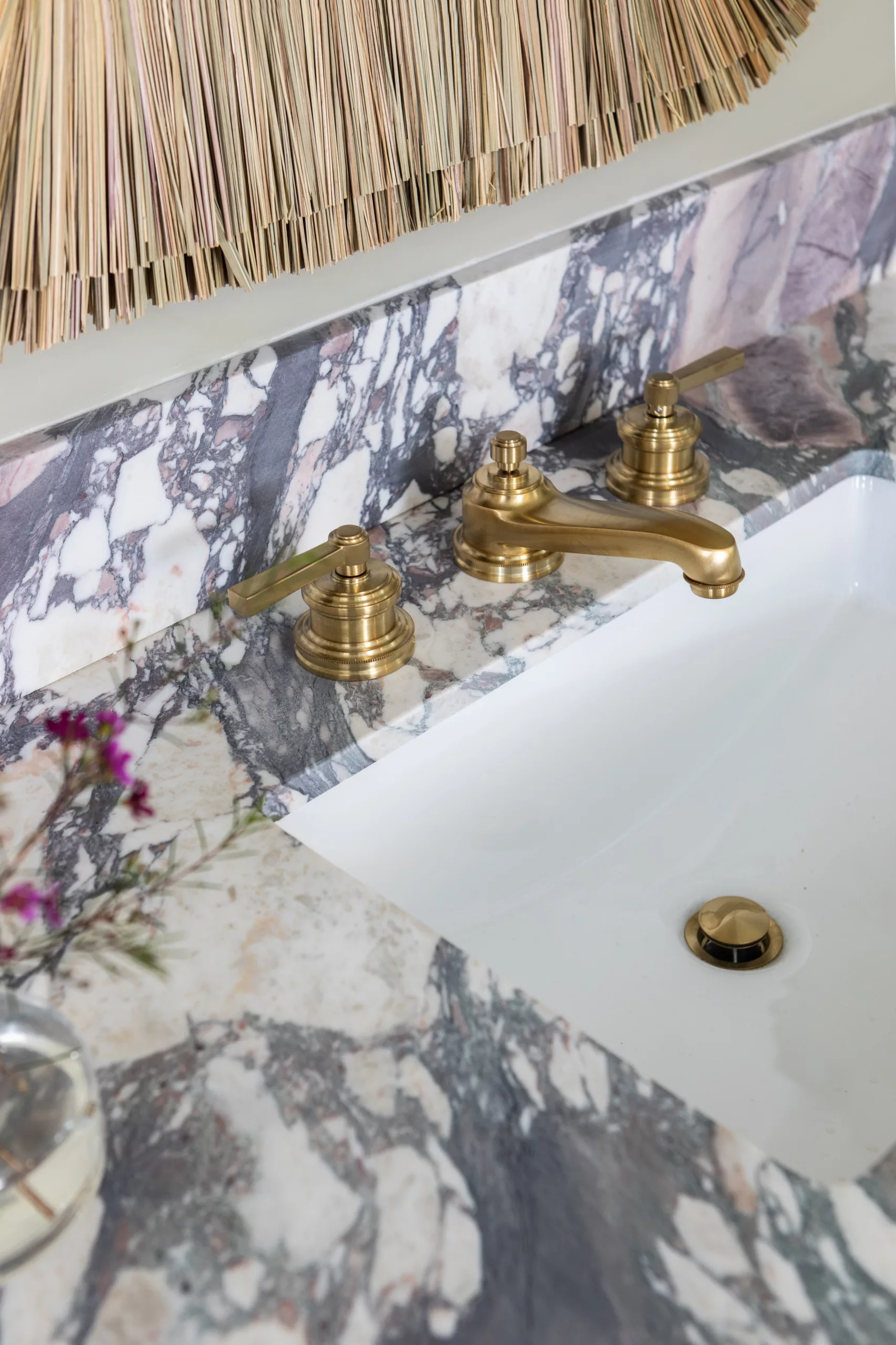 interior design portfolio bathroom vanity counter viola marble